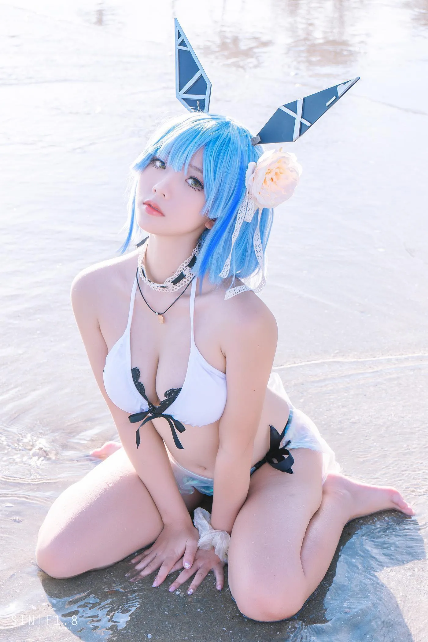 Messie Huang – NO.11 Gascogne swimsuit [20P]插图7